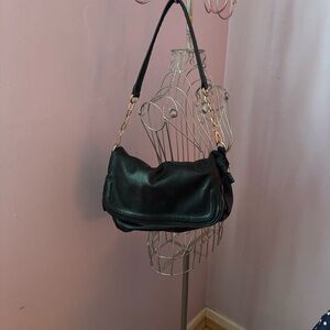 Madison West Black Shoulder Bag Gold chain Immaculate interior